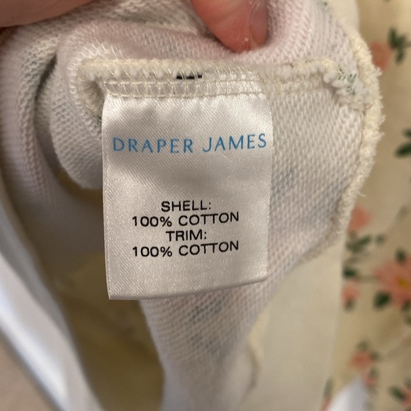 DRAPER JAMES cream floral sweatshirt - Picture 9 of 11